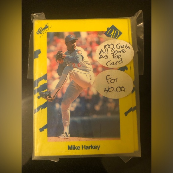 100 BASEBALL ⚾️ CARDS ( MIKE HARKEY) - Picture 1 of 5